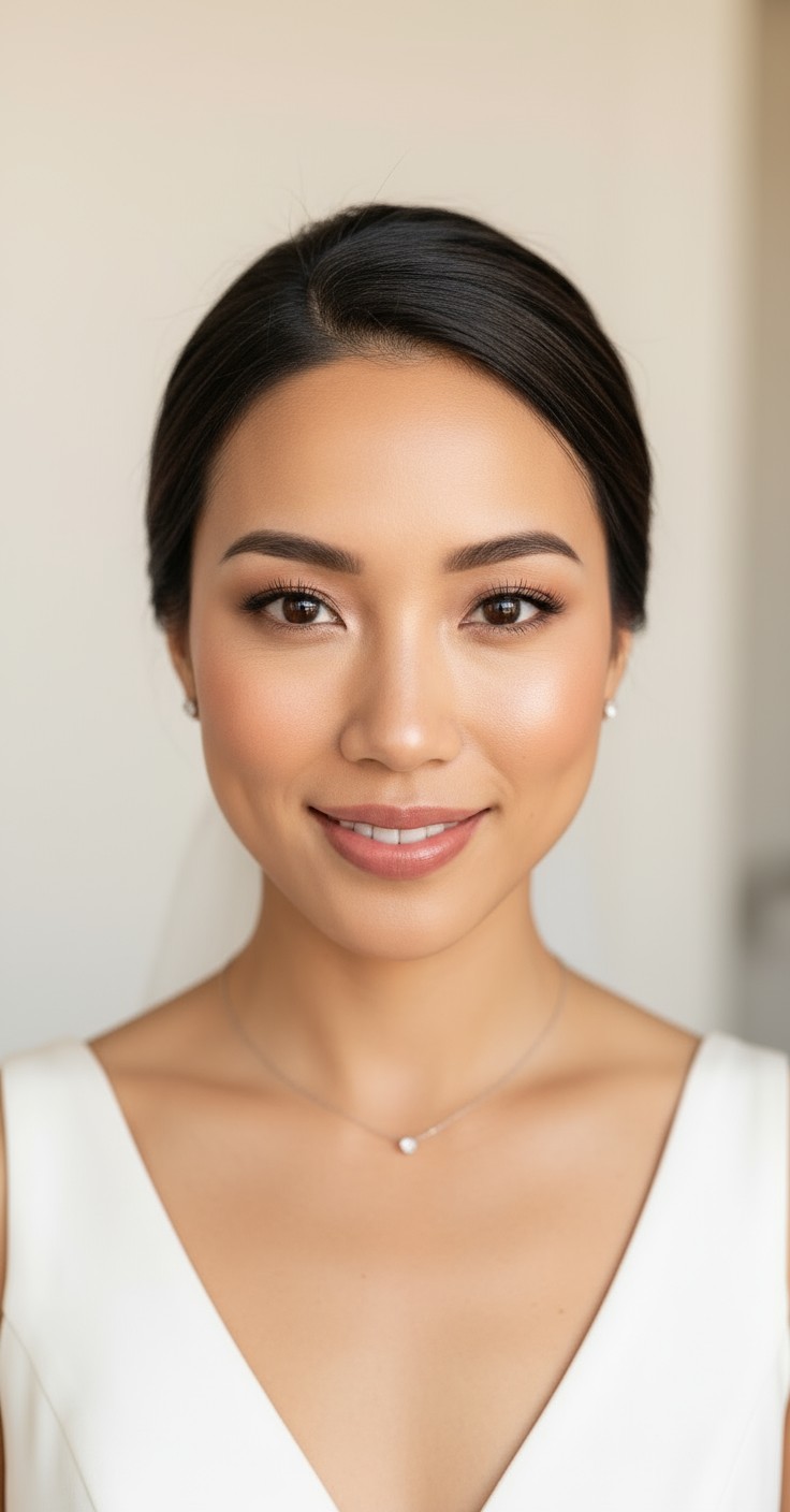 After Wedding Hair Updo Front